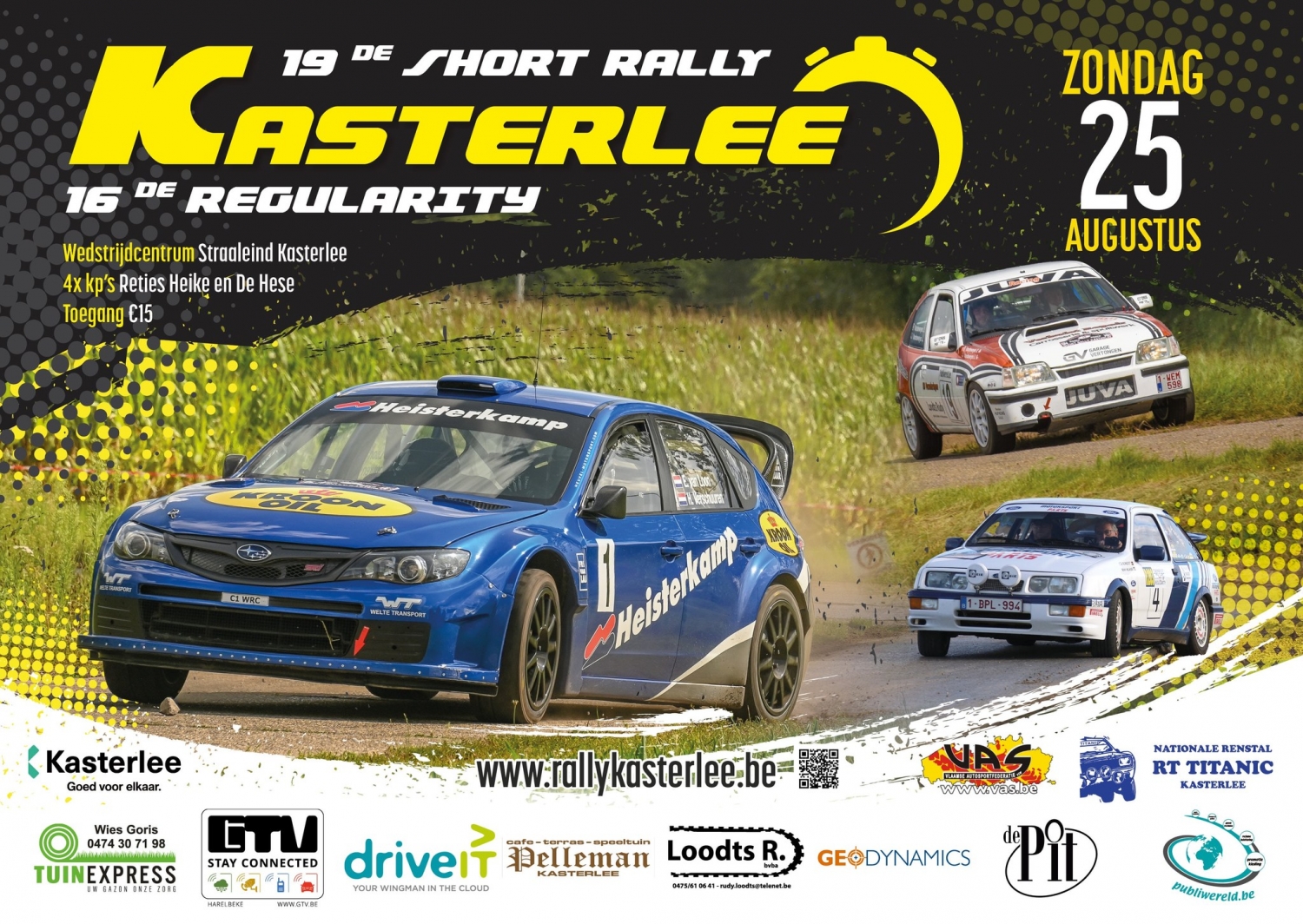 Affiches en flyers drukken Rally Kasterlee