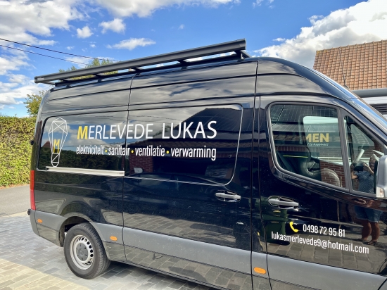 Belettering bestelwagen 